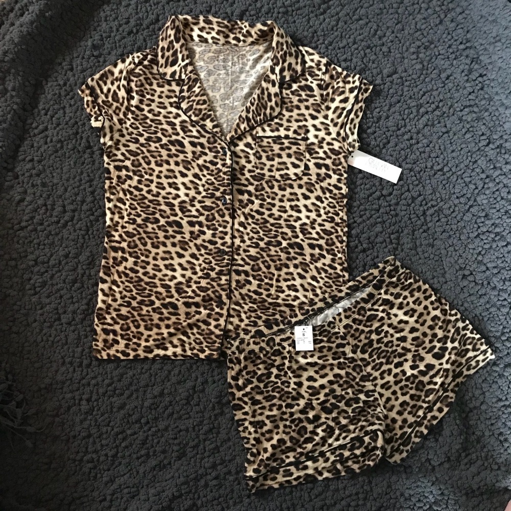 Animal Print Pajama Set Sz. S